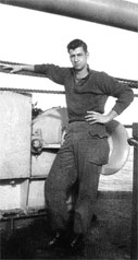 Dick Johnson aboard the General LeRoy Eltinge