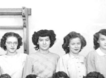 enlarged center portion of December, 1947 graduation