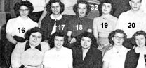 numbered January, 1950 class photo