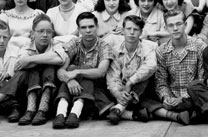 enlarged left side of Class of June, 1950