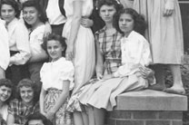 enlarged right side of Class of June, 1950