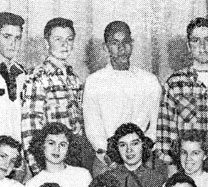 enlarged left side of January, 1950 class photo