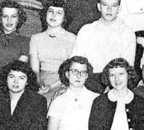 enlarged left side of January, 1950 class photo