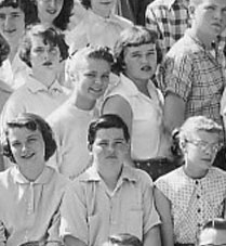 left side of June, 1955 graduation photo