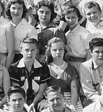 right side of June, 1955 graduation photo
