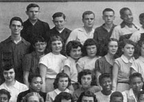 enlarged left side of Washington Irving; Class of 1950