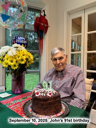 John's 91st birthday on September 10, 2025