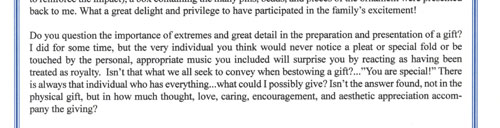 What is a gift? Page Three