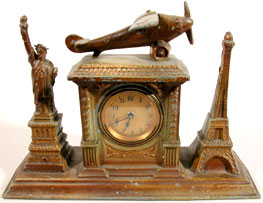 Charles A. Lindbergh Clock from King Collection