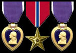 Purple Heart, Bronze Star, Purple Heart