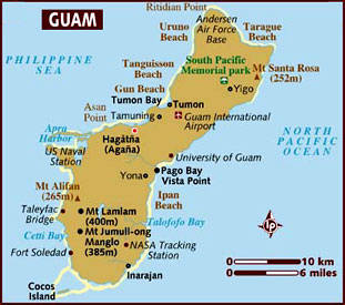 Map of Guam