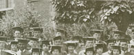 enlarged left side of photo - June, 1925 class