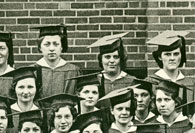 left side of enlarged photo, January, 1933 grads