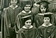 left side of enlarged photo, January, 1933 grads