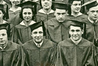 left side of enlarged photo, January, 1933 grads