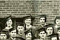 right side of enlarged photo, January, 1933 grads