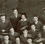 Enlarged photo of left side/Graduating Class of 1937