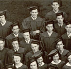 Enlarged photo of left side/Graduating Class of 1937