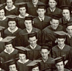 Enlarged photo of left side/Graduating Class of 1937