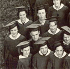 Enlarged photo of left side/Graduating Class of 1937