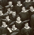 Enlarged photo of right side/Graduating Class of 1937