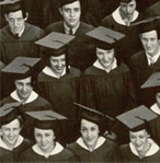 Enlarged photo of right side/Graduating Class of 1937