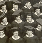 Enlarged photo of right side/Graduating Class of 1937