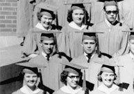 left side of June, 1953 graduation photo