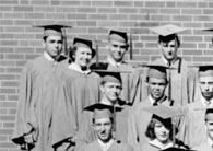 left side of June, 1953 graduation photo