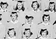 right side of June, 1953 graduation photo