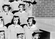 right side of June, 1953 graduation photo