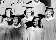 right side of June, 1953 graduation photo