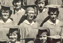 left side of graduation photo