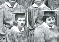 enlarged left section of January grad photo