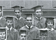 enlarged right section of January grad photo