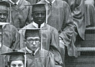 enlarged right section of January grad photo