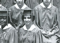 enlarged right section of January grad photo