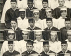 enlarged left side of graduation photo