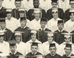 enlarged left side of graduation photo