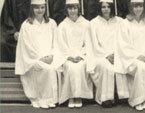 enlarged left side of graduation photo