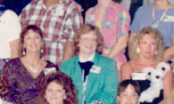 Enlarged center of 20th reunion photo; 1988