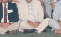 Enlarged left side of 20th reunion photo; 1988