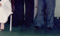 Enlarged right side of 20th reunion photo; 1988