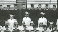 enlarged left side of 1968 graduation photo