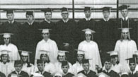 enlarged left side of 1968 graduation photo