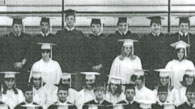 enlarged right side of 1968 graduation photo