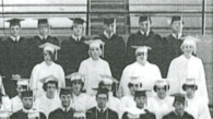 enlarged right side of 1968 graduation photo