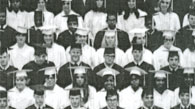 enlarged right side of 1968 graduation photo