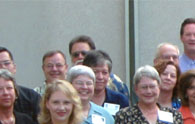 enlarged left side of 35th reunion photo; 2004