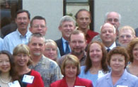 enlarged right side of 35th reunion photo; 2004